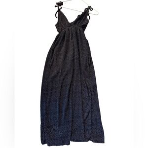 OAK + FORT Black and White Patterned Maxi Dress